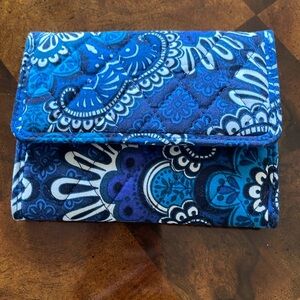 Vera Bradley blue floral wallet